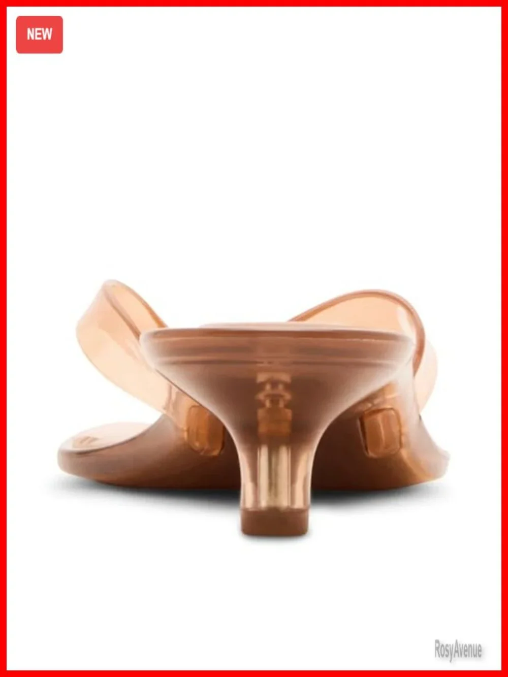 Heeled Sandal with Square Toe and Kitten Heel